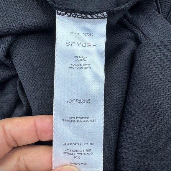 Spyder Black Quarter-Zip Pullover Baselayer Top womens size S - Picture 11 of 12